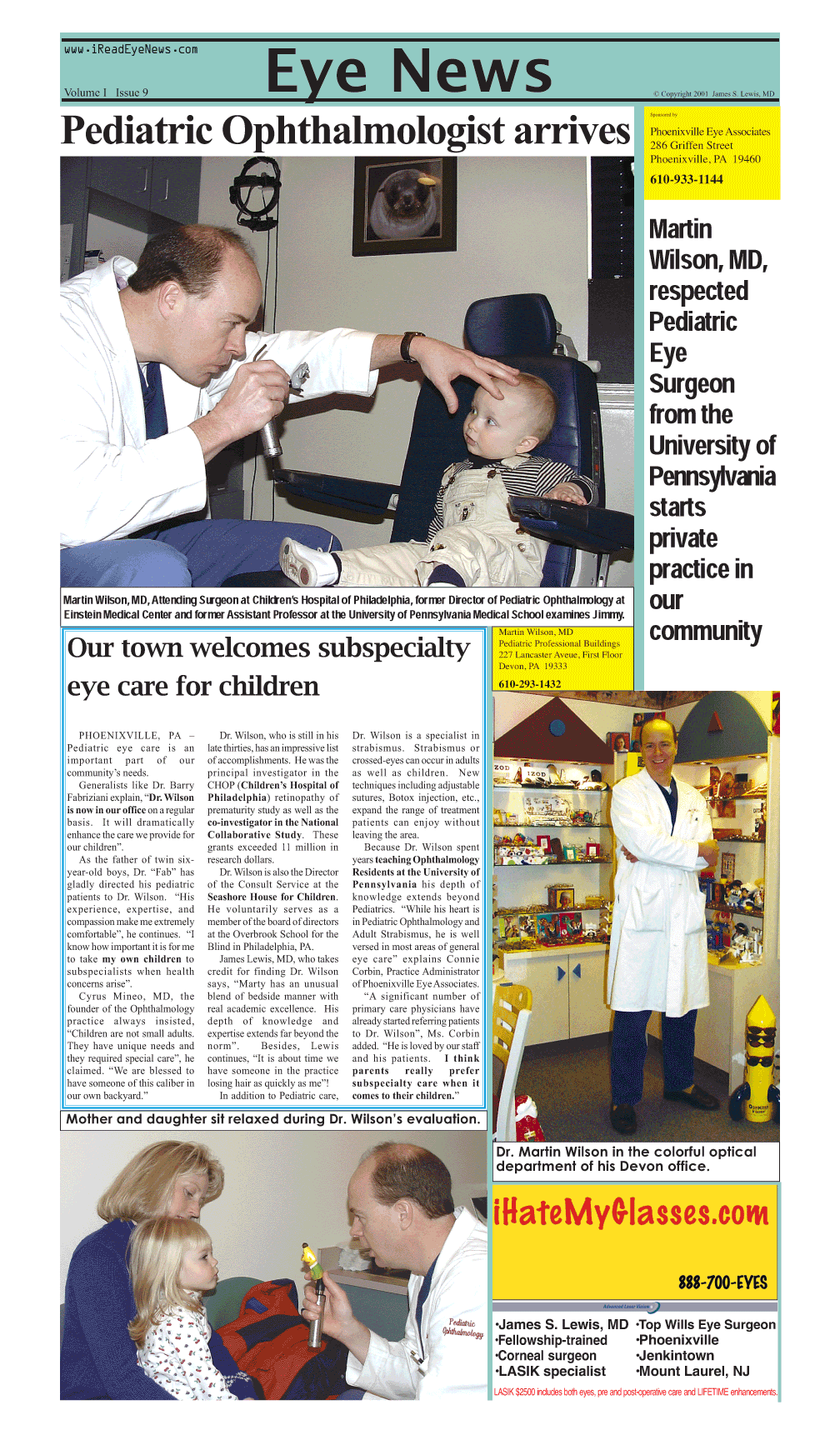 Eye News Volume I Issue 9