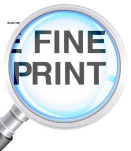 Read the fine print.